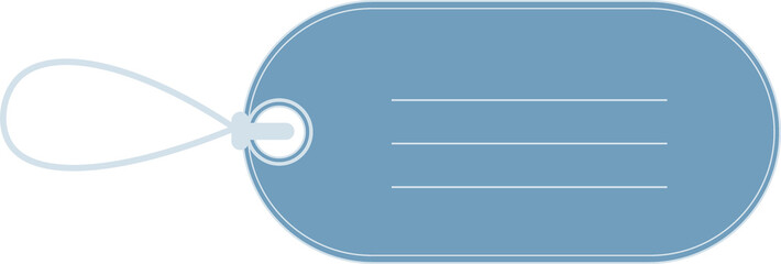 Digital png illustration of blank label on transparent background