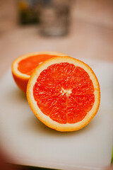 Chopped sunkist oranges