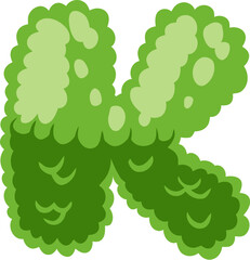 Green Bush Alphabet K