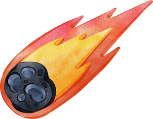 Space astronomy watercolor png element © photographeeasia