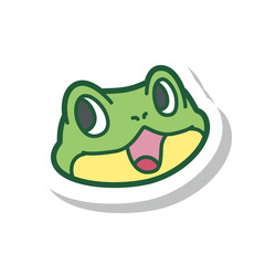 蛙 アイコン カラー ラベル