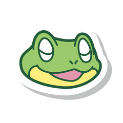 蛙 アイコン カラー ラベル