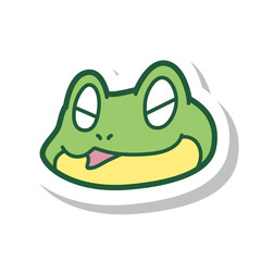 蛙 アイコン カラー ラベル