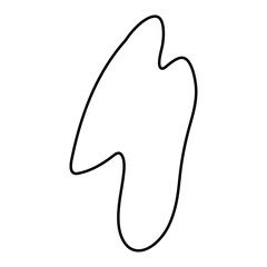 abstract blobs outline for background