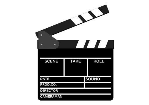 映画撮影のカチンコ