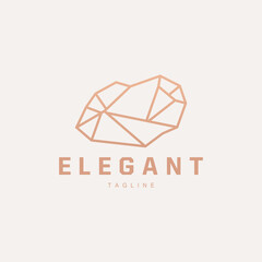 Fototapeta premium Gemstone Logo Stone Jewelry Vector Template Premium