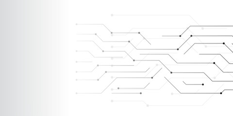 Innovative Vector Illustration of Circuit Board Texture and Communication Technology