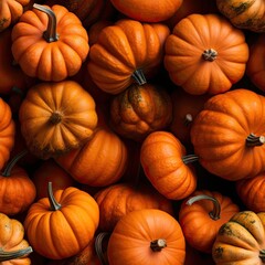 Pumpkins as seamless tiles