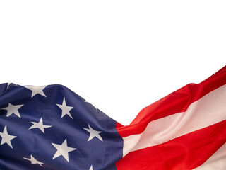Part of the American flag is on a transparent background.