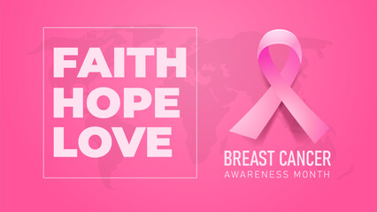 Breast Cancer Awareness Month illustration