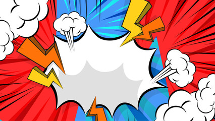 Colorful modern comic cartoon contrast background