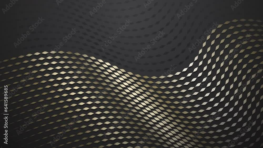 Aufkleber abstract digital lines wave background. digital particle cyber or technology background. animation s