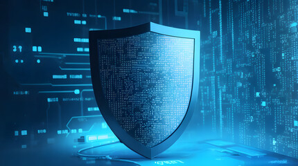 Cyber ​​security and data protection, internet network security, protect business and financial transaction data from cyber attack, user private data security encryption	