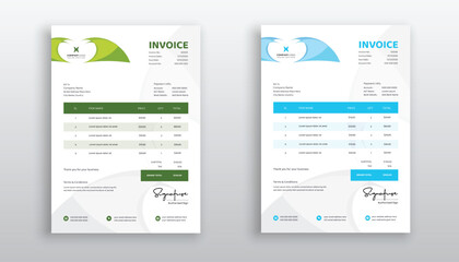 professional creative Invoice template design for your business