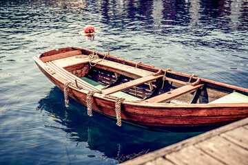 Fototapeta na wymiar old small swedish boat