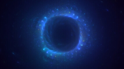 Fototapeta premium 3D manual rendering abstract round light background