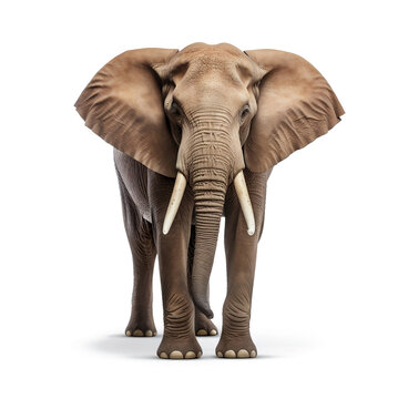 PNG image of an African elephant on a transparent background.