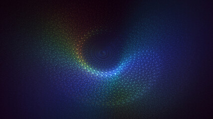 3D rendering abstract colorful fractal light background