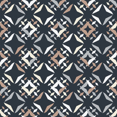 Neutral abstract geometric seamless pattern