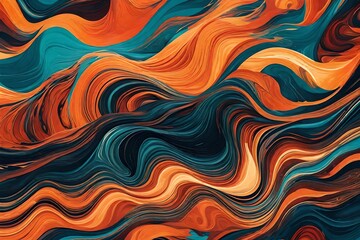 abstract background with waves generated by AI technology