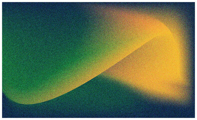 Abstract gradient green, yellow, blue color. Hispanic heritage month background with noise grain texture. Vector illustration