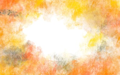 autumn background as a print on white