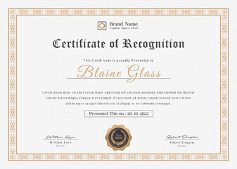 vector certificate template