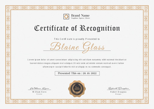 vector certificate template