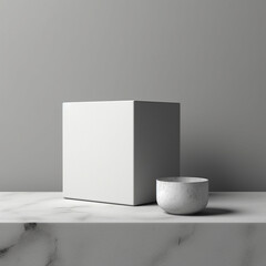 Unveiling the Clean Canvas of a White Box Mockup - Where Creativity Meets Minimalism for Maximum Impact