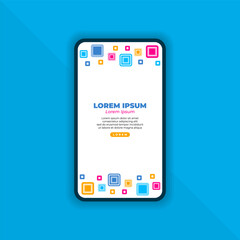 Abstract Background for Mobile Landing Page