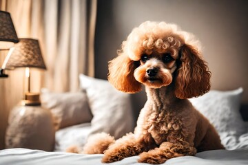 puppy toy on a bed