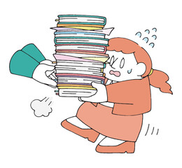 大量の仕事を任される人