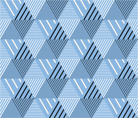 Geometric abstract AOP seamless print pattern wallpaper light sky blue