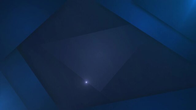 Abstract background in triangle Blue Glowing background motion graphics animation 4k.