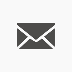letter, mail, envelope, send, message, sms, email vector icon isolated