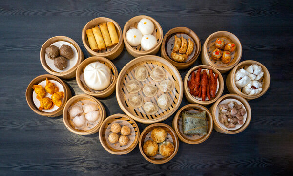 Chinese dim sum assortment