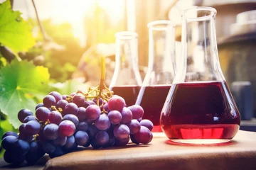 Schilderijen op glas Winery's Perfect Storage for Aging Delicious Wine. Generative AI © Phichitpon