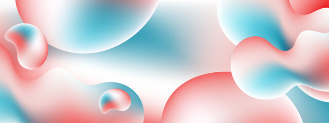Colorful modern neon technology dynamic abstract liquid banner background. Modern Graphic Template Banner pattern for social media and web sites