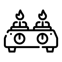 stove Line Icon