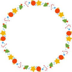 The Christmas Boarder line for holiday concept