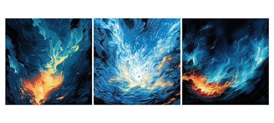 explosion dynamic blue fire comic background illustration superhero blaze, burst fiery, intensity force explosion dynamic blue fire comic background