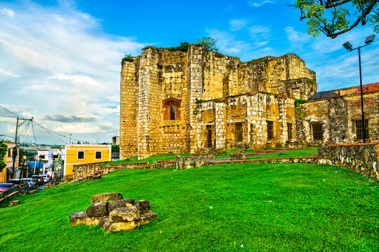 Ruins of Monastery of San Francisco in Santo Domingo, UNESCO world heritage in Dominican Republic