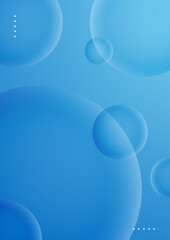 Blue modern poster background with shapes