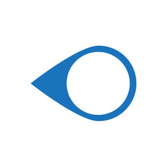 pin flat design style modern icon, pointer minimal vector symbol, marker sign