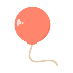 シンプルな赤い風船⭐︎PNG