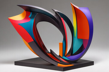 abstract colorful sculpture