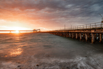 sunset over the Jetty