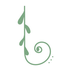 abstract object with leaves