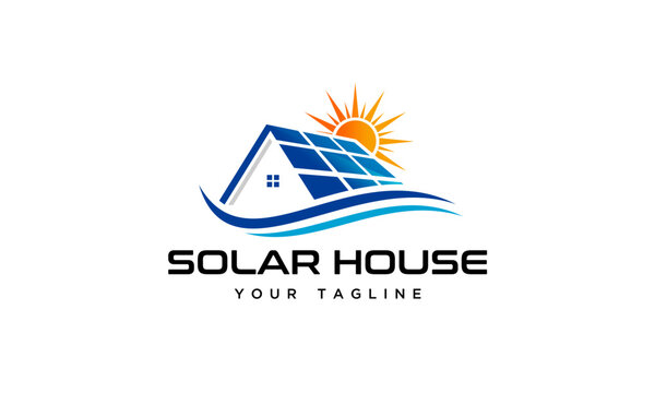 Vector of sun solar energy logo icon vector template