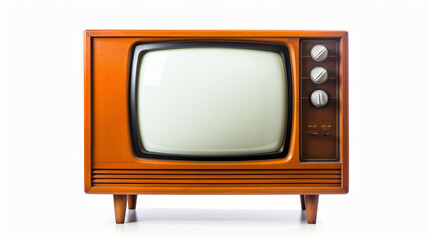 Vintage tv on wooden stand